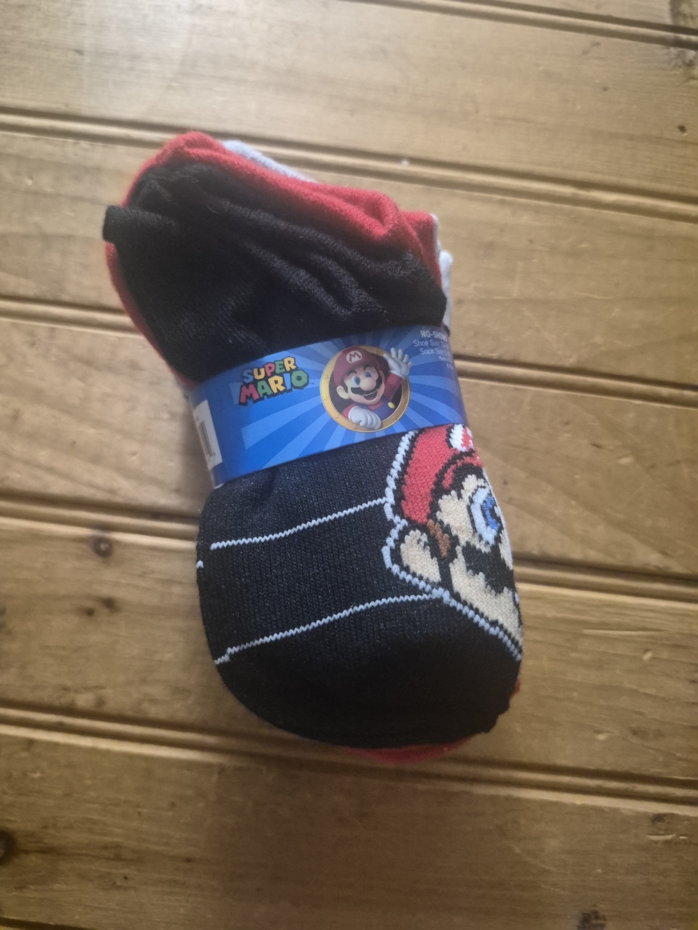 No Shows Nintendo Super Mario Kids Socks 8 Pairs